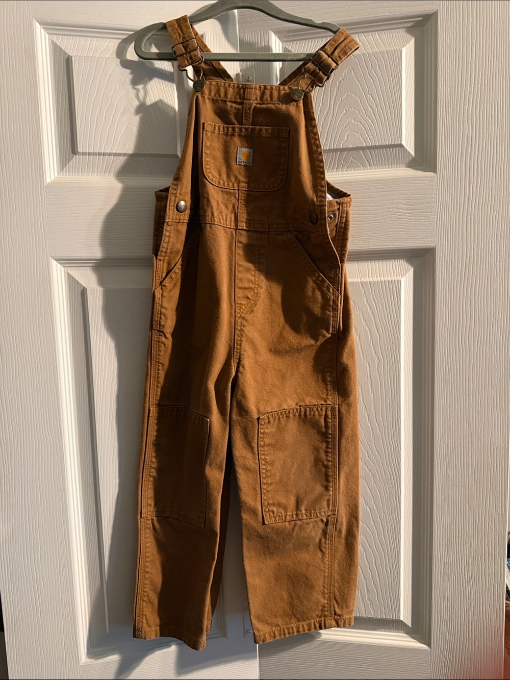 Carhartt Kids Brown Duck Canvas Overalls